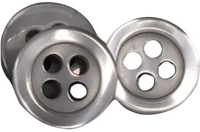Obrázok produktu pre 50 gombíkov z perličiek, 5 veľkostí, 11 farieb, 10 mm, šedá
