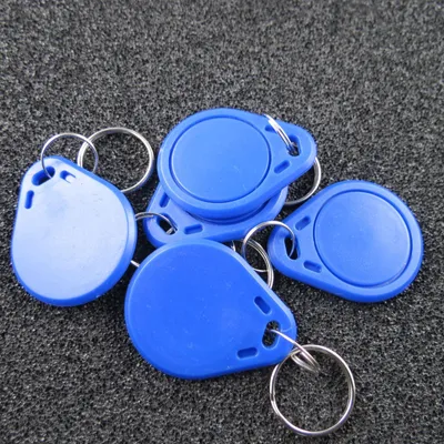 Produktbild von 10 x RFID Chips Karten 13,56MHz Transponder Keyfob Codeschloss Ausweis Karte Tag Card