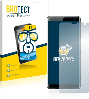 Produktbild von 2x Für Sony Xperia XZ3 Schutzfolie BROTECT Displayschutz Display Schutz Folie Klar Transparent