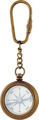 Produktbild von Antiker Kompass aus Messing, 11x3,5cm – Nautische Deko für Maritime Akzente