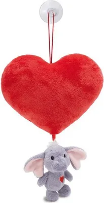 Produktbild von NICI Plüschherz mit Kuscheltier Love Elefant 61502 - NICI Love Herz 15cm