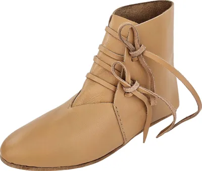 Produktbild von Kinder Mittelalter Schuhe Typ London einfach genagelte Sohle Naturbraun 26