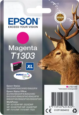 Zdjęcie produktu dla Epson T1303 C13T13034012 Magenta Original Tinte 600 Seiten