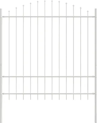 Zdjęcie produktu dla vidaXL Ogrodzenie ogrodowe WOERDEN, 7 sztuk, 170 x 215 cm, białe