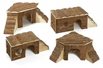 Immagine prodotto di Karlie Wonderland casa naturale Skippy - case per roditori - legno - natura - 54x23x20 cm