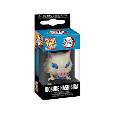 Immagine prodotto di Funko POP Portachiavi tascabile in vinile - Ammazzademoni Inosuke Hashibira - 4cm