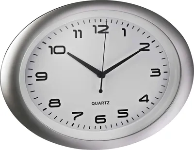 Produktbild von ALCO Wanduhr 186-10 oval si/ws