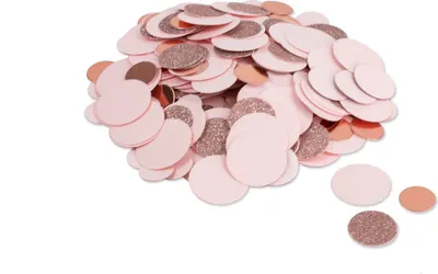 Obrázek produktu pro Stolní konfety růžovo-metalické 14g - jedna velikost