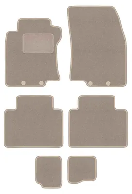 Immagine prodotto di Tappetini in moquette per Nissan X-Trail III T32 2014-2017 (7 posti) – set 4 pezzi, beige, su misura – Wielganizator LUX