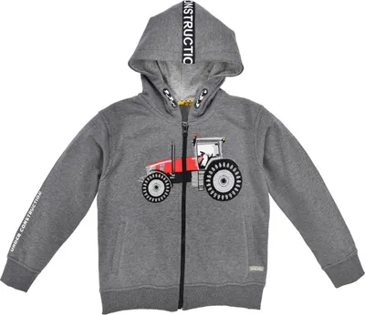 Produktbild von BONDI Kapuzenjacke "Traktor" für Kinder 33184 | Hoodie Anthrazit Größe: 116