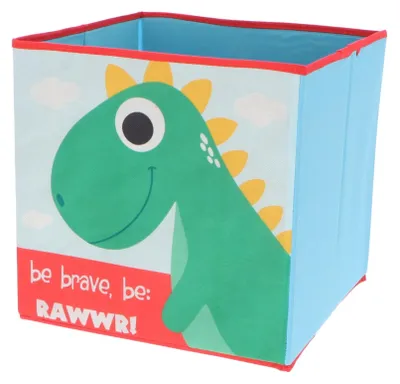 Produktbild von Dino Box 31x31x31 cm – Faltbare Spielzeugkiste aufbewahrungsbox für Kinder