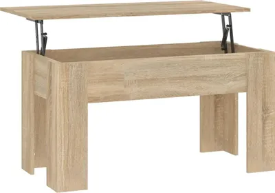 Obrázek produktu pro vidaXL Konferenční stolek Sonoma Dub 101x49x52 cm Materiál dřeva