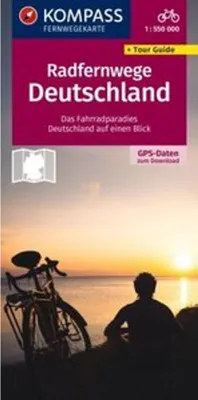 Produktbild von KOMPASS Radfernwegekarte Radfernwege Deutschland 1:550.000