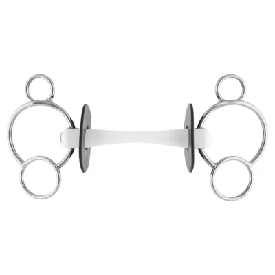 Produktbild von Nathe 3 Ring Gebiss biegsame Stange 20 mm Kunststoffgebiss 140