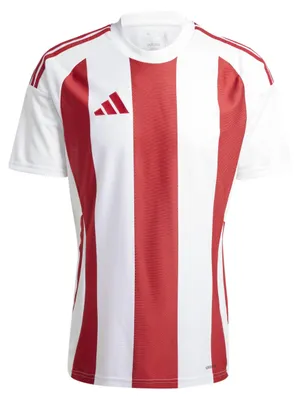 Produktbild von adidas Herren Striped 24 Jersey Shirt, White/Team Power red 2, M