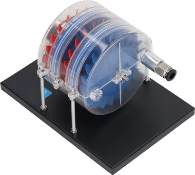 Obrázek produktu pro Model parní turbíny Vícestupňová fyzikální demonstrace Dekorace laboratorního modelu turbíny pro výuku mechaniky