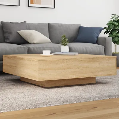 Produktbild von vidaXL Stolik kawowy dąb sonoma 100x100x31 cm materiał drewnopochodny