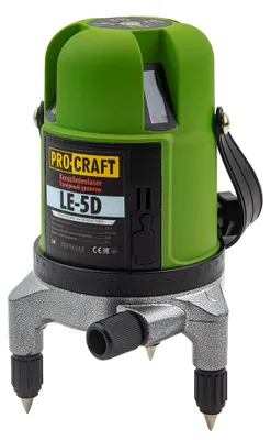 Image de Laser à ligne vert Procraft LE-5D, autonivelant en croix