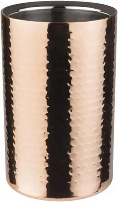 Produktbild von APS 36074 Flaschkühler COPPER, Edelstahl Kupferoptik, doppelwandig, Ø außen 12 cm, Ø innen 10 cm, Höhe 20 cm
