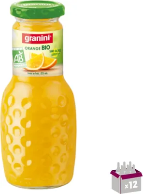 Image de Organic orange nectar Granini 12x25cl