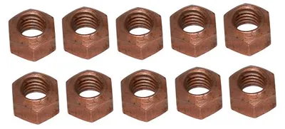 Produktbild von 10 Kupfermuttern M8 x 1,25 Krümmer SW 12 Cu-Mutter Auspuff Abgasanlage Rohr