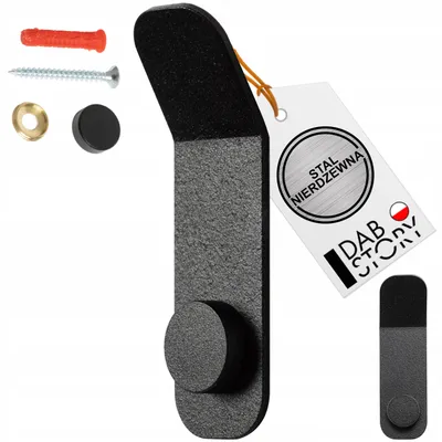 Produktbild von DABSTORY Tesu Haken Edelstahl Schwarz Matt für Badezimmer