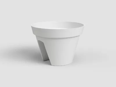 Obrázek produktu pro Artevasi Capri Balcony Pot, Bílá, 10 l, 300 mm, 300 mm, 6 kusů