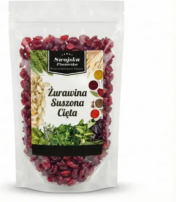 ŻURAWINA SUSZONA CIĘTA 500g BEZ KONSERWANTÓW Swojska Piwniczka