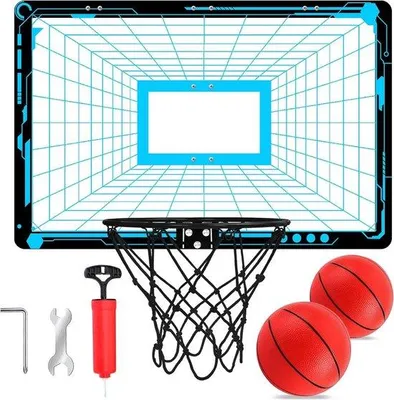 Productafbeelding van Basketbalmand voor kinderen - Wandmontage, inclusief accessoires