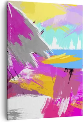 Produktbild von Bild auf Leinwand - Leinwandbild - Einteilig - Abstraktion modern - 50x70cm - Wand Bild - Wanddeko - Wandbilder - Leinwanddruck - Wanddekoration - Leinwand bilder - Wandbild - PA50x70-3966