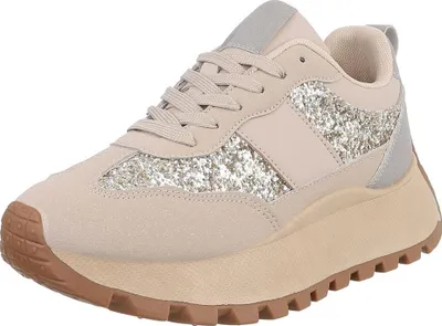Produktbild von Ital-Design Damen Freizeitschuhe  Lederoptik Sneakers Low 91117442 Beige Gr.  39
