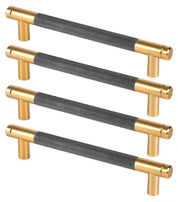 Produktbild von 4er Set Schrankgriffe aus Aluminiumlegierung, 128mm für Küchenschränke