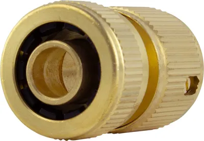 Produktbild von Schlauchstück Schnellverbinder Durchlauf Messing Stecksystem Gartenschlauch 1/2"