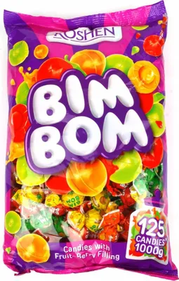 Immagine prodotto di Roshen Bim Bom caramelle dure con ripieno di frutta e bacche 1kg