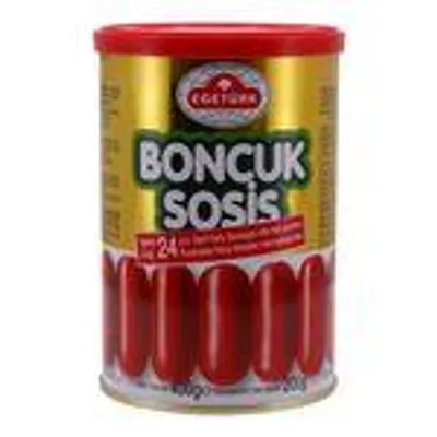 Image de EGETÜRK Boncuk Sosis – Environ 24 saucisses de bœuf en boyau naturel avec protéines de lait, 400 g (poids net 200 g)