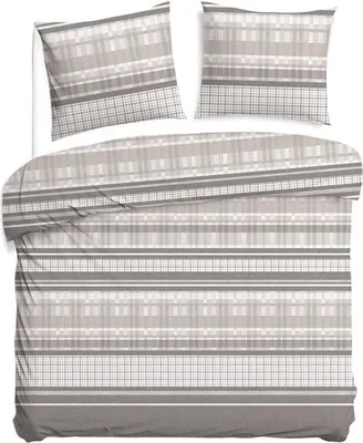 Obrázok produktu pre Posteľná bielizeň, bavlnená posteľná bielizeň 200x220 BavlnaLove 71489-1 Béžová kockovaná