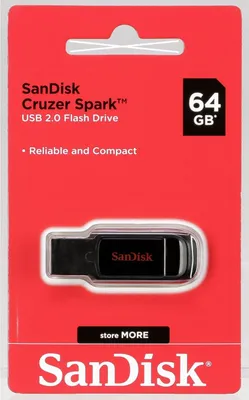 Produktbild von SanDisk Cruzer Spark        64GB USB 2.0          SDCZ61-064G-G35