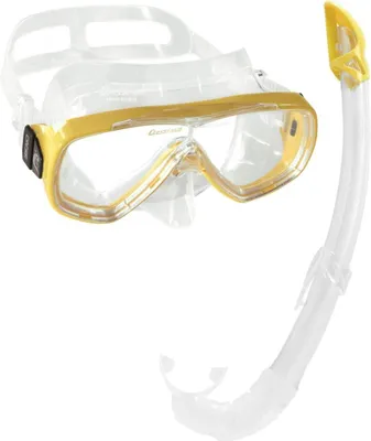 Produktbild von Cressi Tauchmaske Schnorchel Mexiko TransparentGelb Onda Mare Combo Set Unterwas