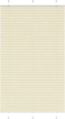 Produktbild von Plissee Creme 120x200 cm Stoffbreite 119,4 cm Polyester