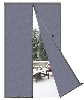 Zdjęcie produktu dla Magnetyczna zasłona termoizolacyjna 63x250 cm Szara