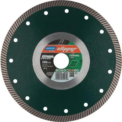 Produktbild von NORTON CLIPPER Diamanttrennscheibe Extreme Ceramic Turbo D200mm Bohr25,4mm 1,4mm - 70184625427