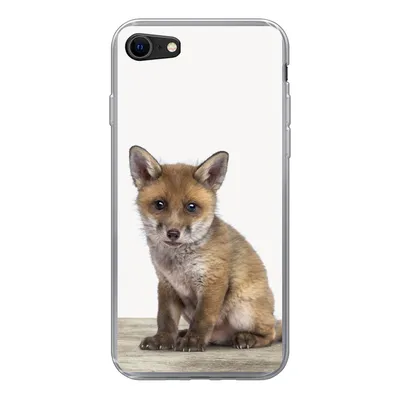 Produktbild von MuchoWow® Handyhülle Schutzhülle Hülle für iPhone 8 Fuchs - Baby-Fuchs - Kinder - Mädchen - Jungen Silikon Softcase Handy Hülle - Schutzhaube