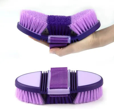 Imagen del producto de Cepillo para caballos, con cerdas flexibles, de 3 cm, para el cuidado de caballos