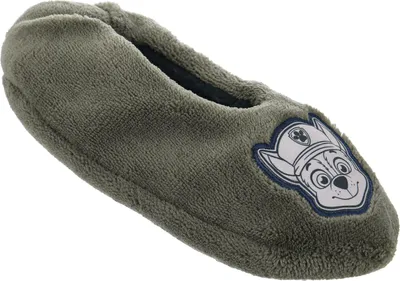 Produktbild von Paw Patrol Chase Winter Hausschuhe Pantoffeln Fleece gefüttert, Farbe:Olivgrün, Größe:29/30 EU