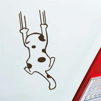 Produktbild von Auto Aufkleber Katze Cat Animal Tier Tuning Kratzen 6x12 cm Braun Sticker Heckscheibenaufkleber