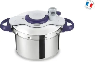 Image de Autocuiseur inox 6l + minuteur - Seb - P4620700 - clipso minut perfect