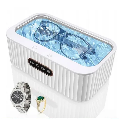 Produktbild von 400ML Ultraschallreiniger, Ultraschallreinigungsgerät Ultraschallreiniger 45000Hz, Hochfrequenz Ultraschallreinigungsgerät Automatisch Ultrasonic