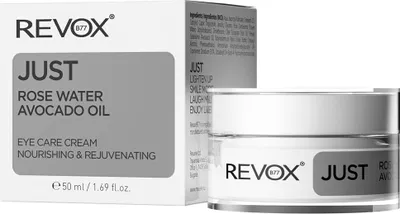 Productafbeelding van Revox B77, Just, Rozenwater & Avocado-olie, Voedende, Oogcrème, 50 ml