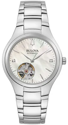 Produktbild von Bulova Damen Quarzuhr 96P247, 41 mm Gehäusedurchmesser, Datum, 3 ATM wasserdicht