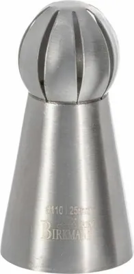 Immagine prodotto di Birkmann Tufftülle Glatt #110, beccuccio per tubature, beccuccio per guarnizioni, accessorio da forno, acciaio inox, Ø 2,5 cm, 411623